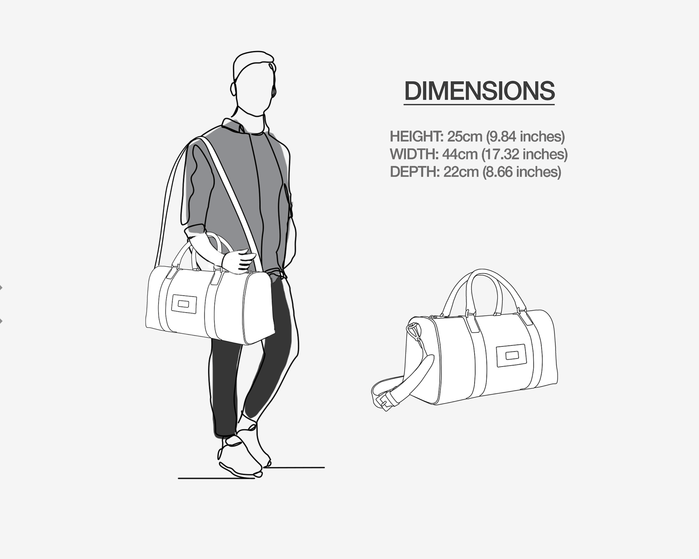 MIGUEL CELINE LUXURY TRAVEL DUFFLE BAG