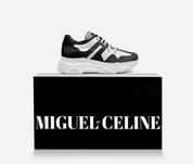 MIGUEL CELINE WOMENS LIMITED EDITION ITALIAN LEATHER SNEAKERS