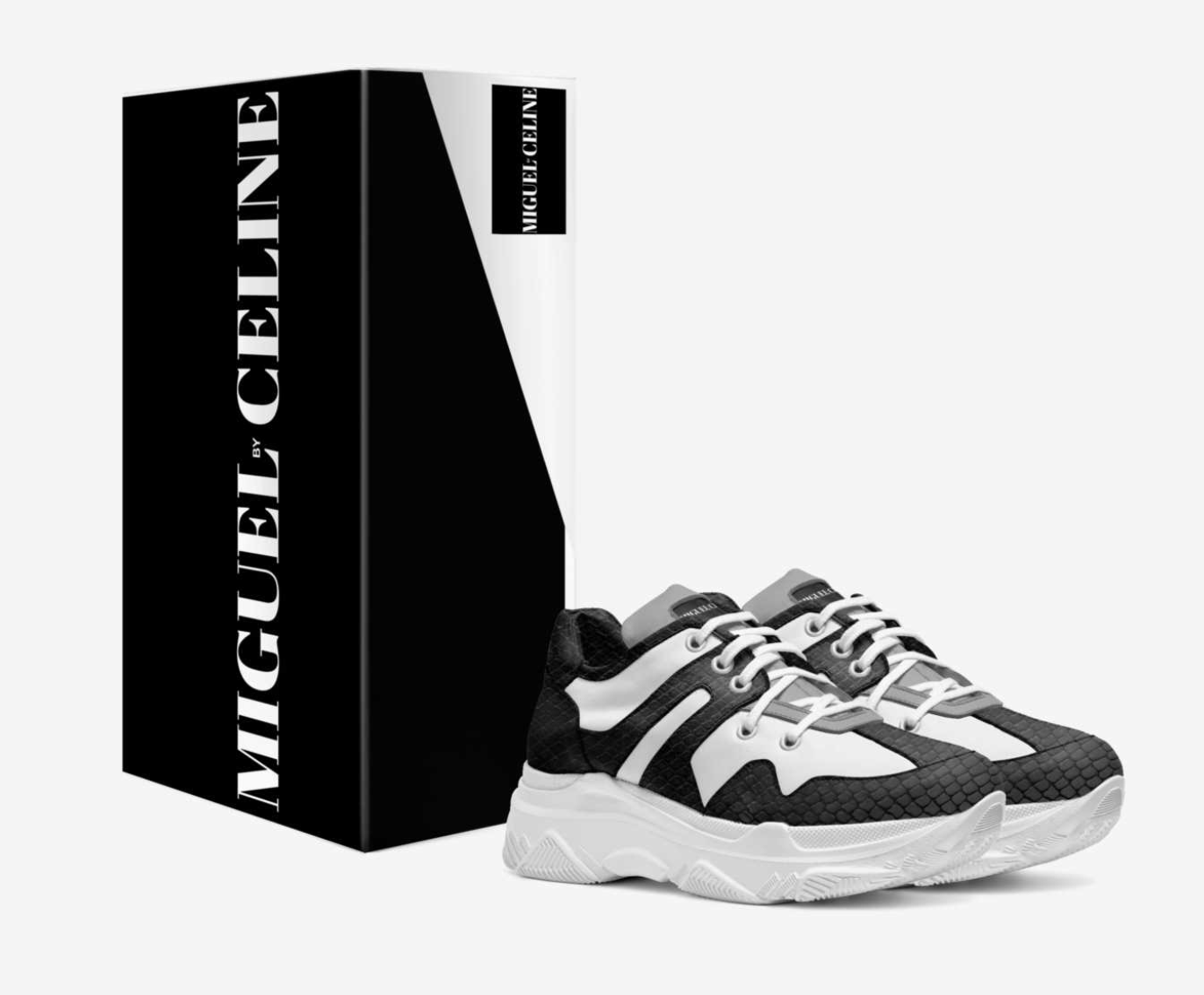 MIGUEL CELINE WOMENS LIMITED EDITION ITALIAN LEATHER SNEAKERS