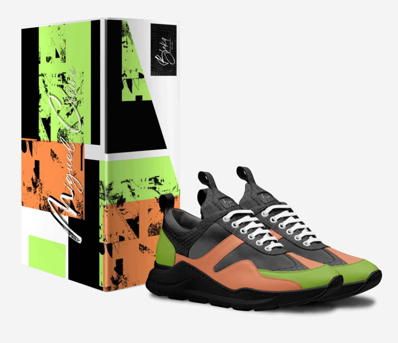 MIGUEL CELINE LIMITED EDITION ITALIAN LEATHER SNEAKERS