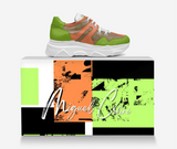 MIGUEL CELINE WOMENS LIMITED EDITION ITALIAN LEATHER SNEAKERS