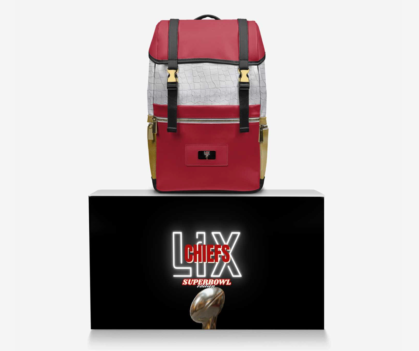 MIGUEL CELINE SUPER-BOWL TRAVEL BAG CHIEFS EDITION